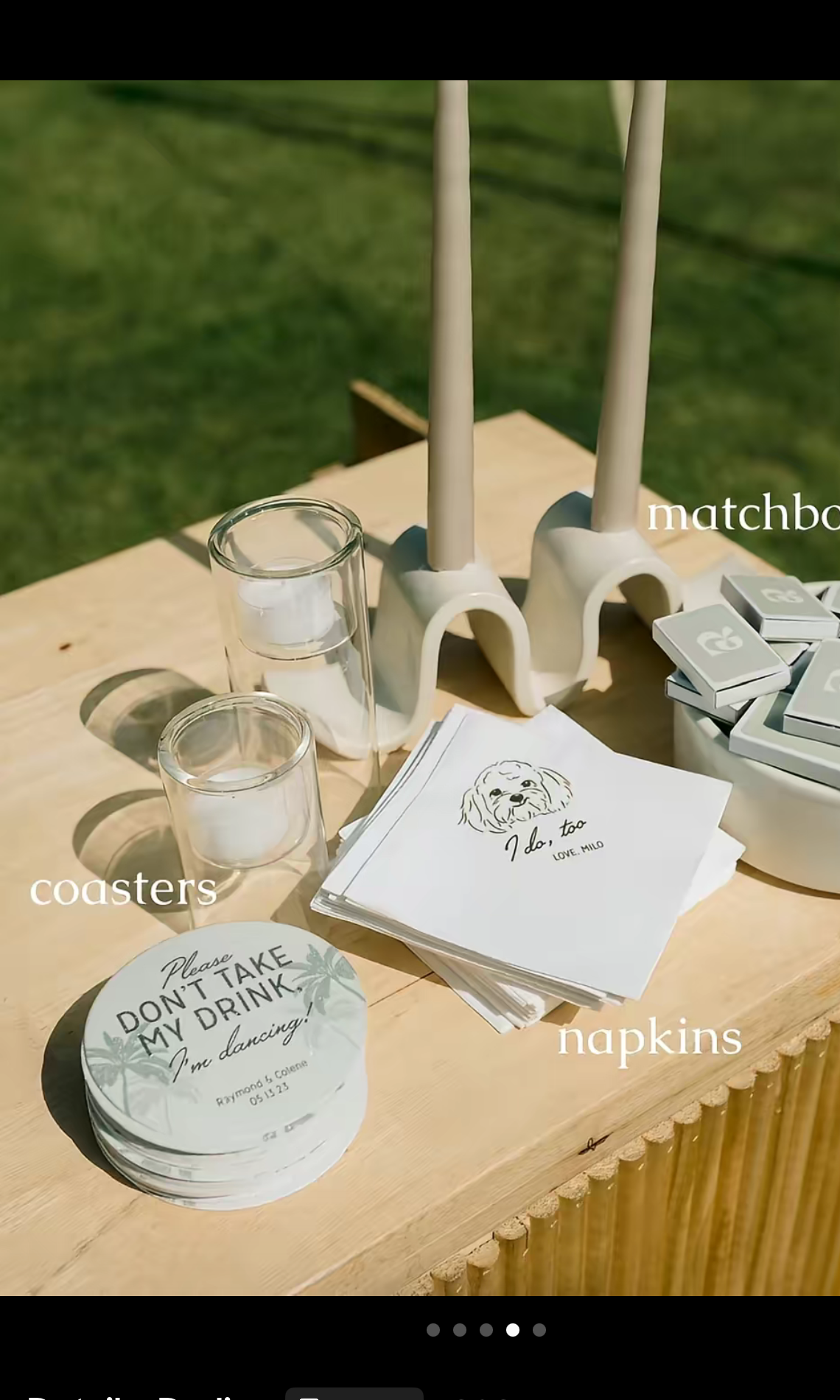 Matchbook Escort Cards