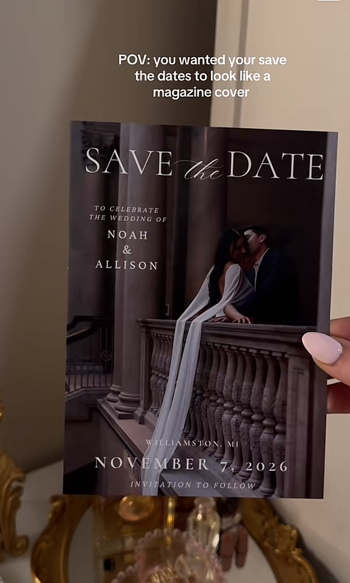 Slot Machine Save the Date